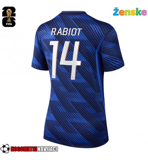 Ženske Nogometnih dresov Francija Adrien Rabiot #14 Domači SP 2026 Kratki rokavi Ženske Nogometnih dresov Francija Adrien Rabiot #14 Domači SP 2026 Kratki rokavi